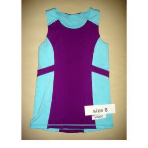 Ivivva Girl by Lululemon 🍋 Beam To Bars Tank Top purple blue size 8